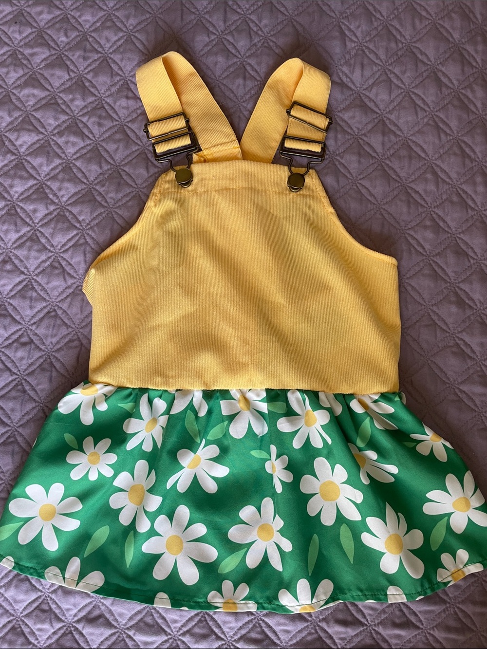 Yellow Daisy Print Dress